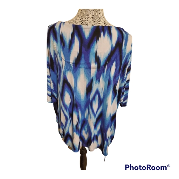 Ruby Rd blue and white tunic size 2x - Picture 3 of 9